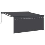 vidaXL Auvent rétractable Anthracite 350 x 250 cm