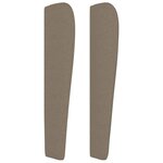 vidaXL Tête de lit avec oreilles Taupe 83x23x118/128 cm Tissu