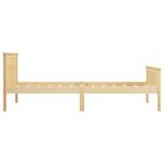 vidaXL Cadre de lit Bois de pin massif 100x200 cm