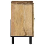 vidaXL Armoire lavabo de salle de bain bois massif de manguier