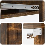 vidaXL Table d'appoint murale Chêne fumé 59 x 34 5 x 17 cm