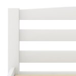 vidaXL Cadre de lit Blanc Bois de pin massif 200x200 cm