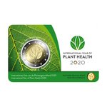 Pièce de monnaie 2 euro commémorative Belgique 2020 BU – Santé des plantes – Légende flamande