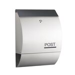 Boite aux lettres design porte-journaux murale acier