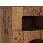 vidaXL Meuble TV Bois ancien 80 x 35 x 40 cm Bois d'ingénierie