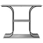 vidaXL Table console Sonoma gris 101 x 35 x 80.5 cm Bois d'ingénierie
