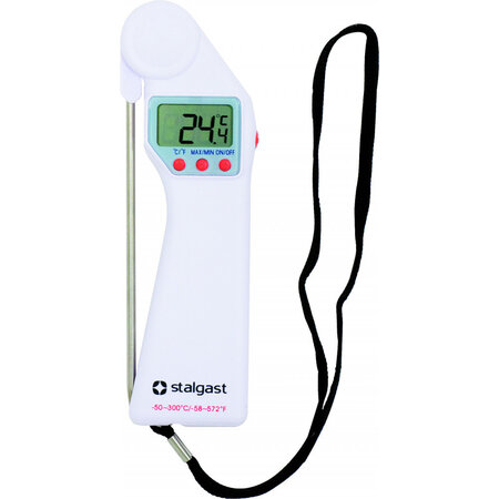 Thermomètre électronique avec sonde mobile inox - stalgast -  -  52x21x160mm