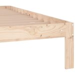 vidaXL Cadre de lit sans matelas bois massif 150x200 cm
