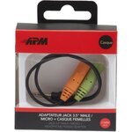 APM Adaptateur Jack - 3,5mm/Micro+Casque - Stéréo - Mâle/Femelles