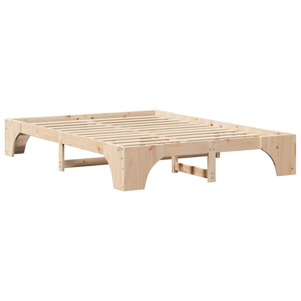 vidaXL Cadre de lit Pin massif 207 x 167 x 30 cm Bois massif en pin