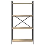vidaXL Étagère Chêne Sonoma 40 x 30 x 85 cm Bois d'ingénierie
