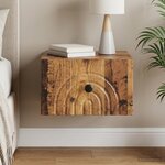 vidaXL Cabinet de chevet mural Bois ancien 33 x 34 5 x 20 cm