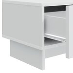 vidaXL Meuble TV Blanc 147 x 34 5 x 30 cm Bois d'ingénierie