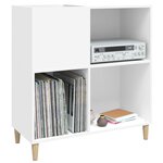 vidaXL Armoire à disques blanc 84 5x38x89 cm bois d'ingénierie