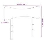 vidaXL Tête de lit blanc 100 cm bois massif de pin