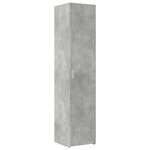 vidaXL Buffet haut gris béton 40x42 5x185 cm bois d'ingénierie