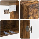 vidaXL Armoire Murale 59 x 31 x 60 cm Bois d'ingénierie Chêne fumé