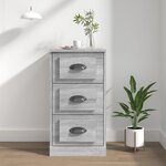vidaXL Buffet sonoma gris 36x35 5x67 5 cm bois d'ingénierie