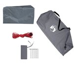 vidaXL Bâche de camping gris et orange 400x294 cm imperméable