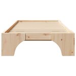 vidaXL Cadre de lit 100x200 cm en bois de pin massif