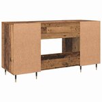 vidaXL Bureau Bois ancien 140 x 50 x 75 cm Bois d'ingénierie