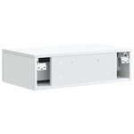 vidaXL Table d'appoint murale Blanc 59 x 34 5 x 17 cm