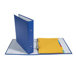 Classeur rembordé polypropylène format ecolier 2 anneaux 25mm - 230x215mm - x 20 - exacompta