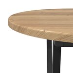 Table basse vidaXL en chêne  artisanale  80x40x40 5 cm en bois d'ingénierie et métal