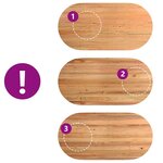 vidaXL Table à manger marron clair bois de chêne massif ovale