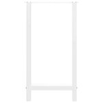 vidaXL Pieds de table de bar Blanc 2 pièces 50 x (90-91) cm Acier
