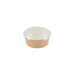 Bol alimentaire kraft recyclable avec couvercle 700 ml - lot de 150 - colpac - papier