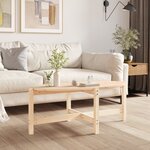vidaXL Table basse 118x63x45 cm Bois massif de pin
