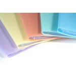 Protège-documents en polypropylène semi rigide Chromaline Pastel 80 vues - A4 - Corail EXACOMPTA