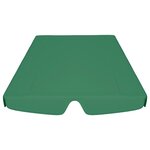 vidaXL Toit de rechange de balançoire vert 150/130x105/70 cm