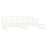 vidaXL Lit coulissant Blanc Bois de pin solide 2x(80x200) cm
