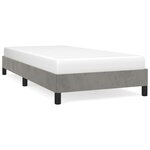 vidaXL Cadre de lit Gris clair 80x200 cm Velours