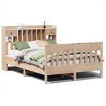 vidaXL Cadre de lit sans matelas 160x200 cm bois massif de pin