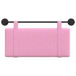 vidaXL Tête de lit suspendue Rose tissu
