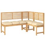 vidaXL Coussin pour assise de palette 6 Pièces Beige 40 x 40 x 8 cm