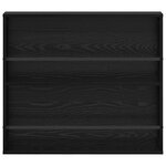 vidaXL Étagère à magazines 2 Pièces Chêne noir 80 x 12 x 70 cm