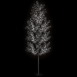 vidaXL Sapin de Noël 1200 LED blanc froid Cerisier en fleurs 400 cm
