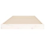 vidaXL Cadre de lit sans matelas blanc 75x190 cm bois de pin massif