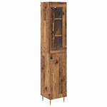 vidaXL Haut Armoire 2 Pièces Bois Ancien Bois d'ingénierie