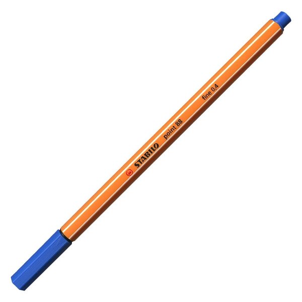 Stylo-Feutre POINT 88 Pointe Fine 0 4 mm Bleu Outremer STABILO