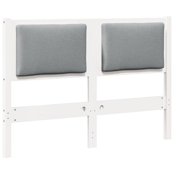 vidaXL Tête de lit Autre Blanc 135 cm Bois massif en pin