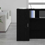vidaXL Armoire de rangement Noir 40x45x103 5 cm Bois d'ingénierie