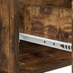vidaXL Table basse Chêne fumé 49 x 50 x 40 cm Bois d'ingénierie