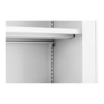 Meuble de classement 90 x 40 x 180 cm 3 tiroirs coffre-fort gris clair