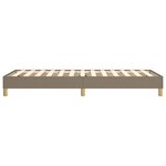 vidaXL Cadre de lit à ressorts taupe 90x200 cm tissu