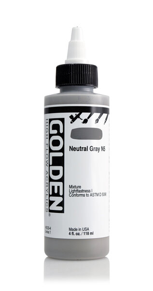 Encre Acrylic High Flow Golden I 119ml Gris Neutre n°5